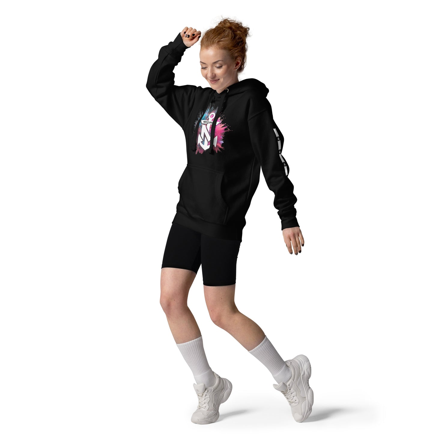 Neptunica Unisex Hoodie | Black Colorsplash Edition