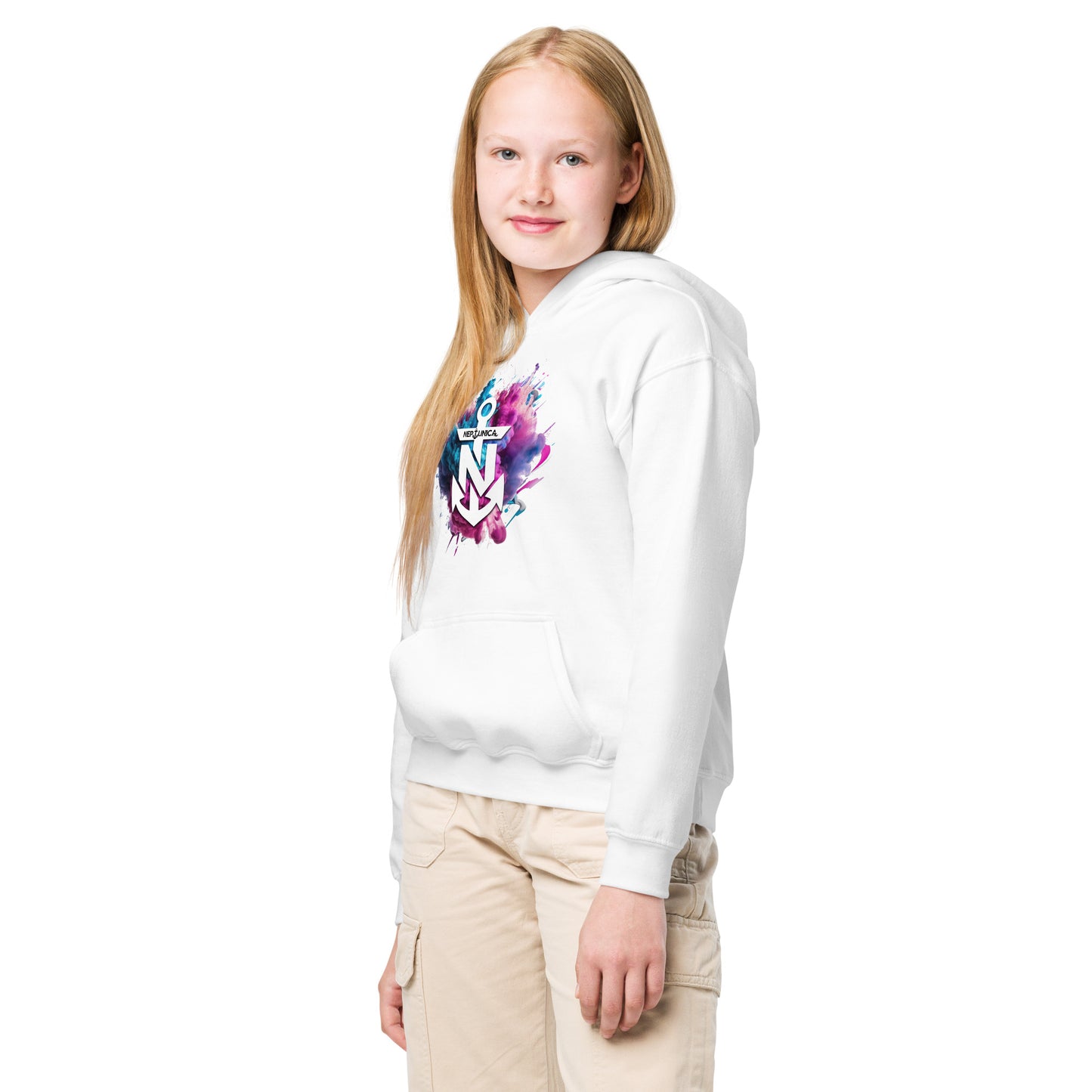 Neptunica Youth Hoodie | Colorsplash Edition