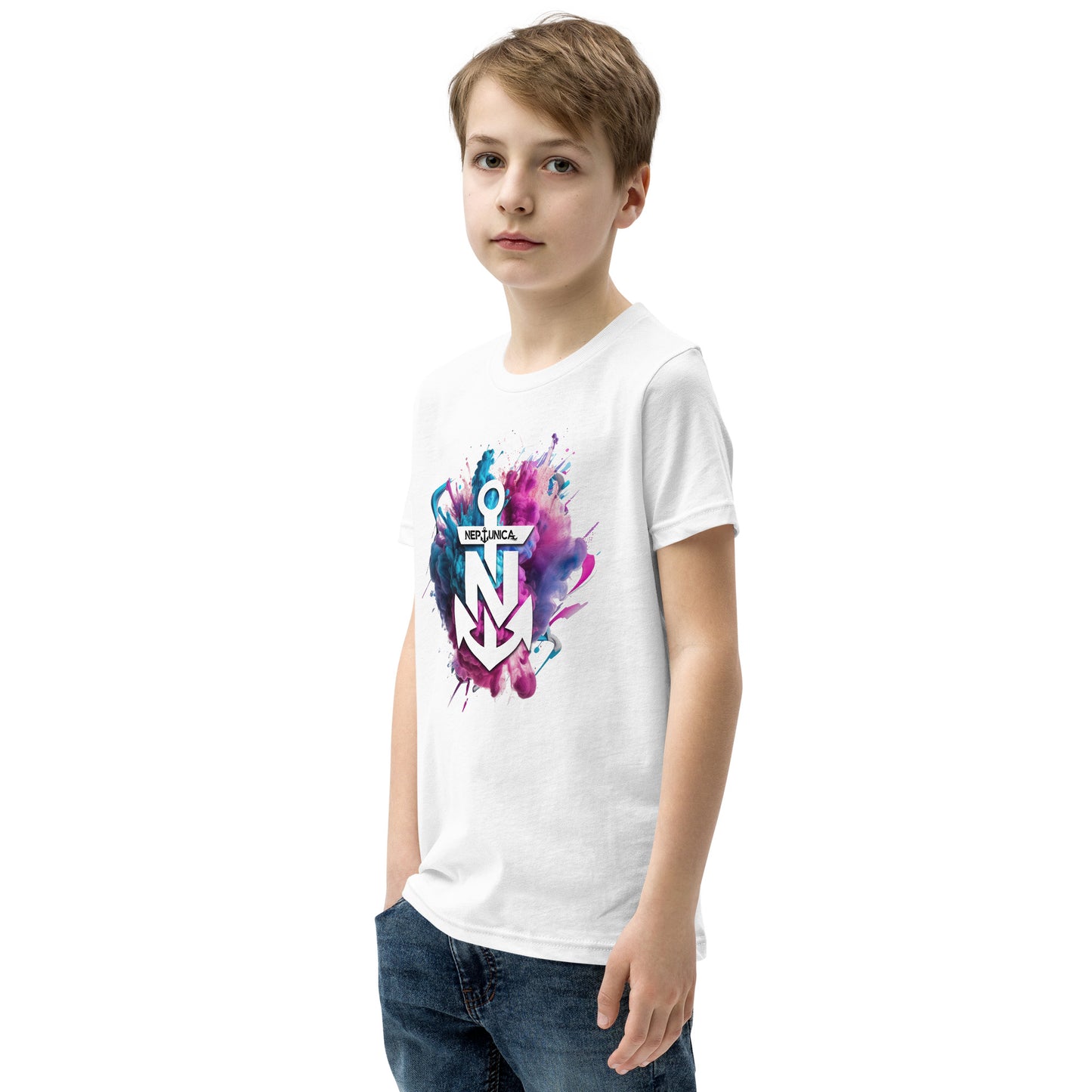 Neptunica Youth Short Sleeve T-Shirt | Colorsplash Edition
