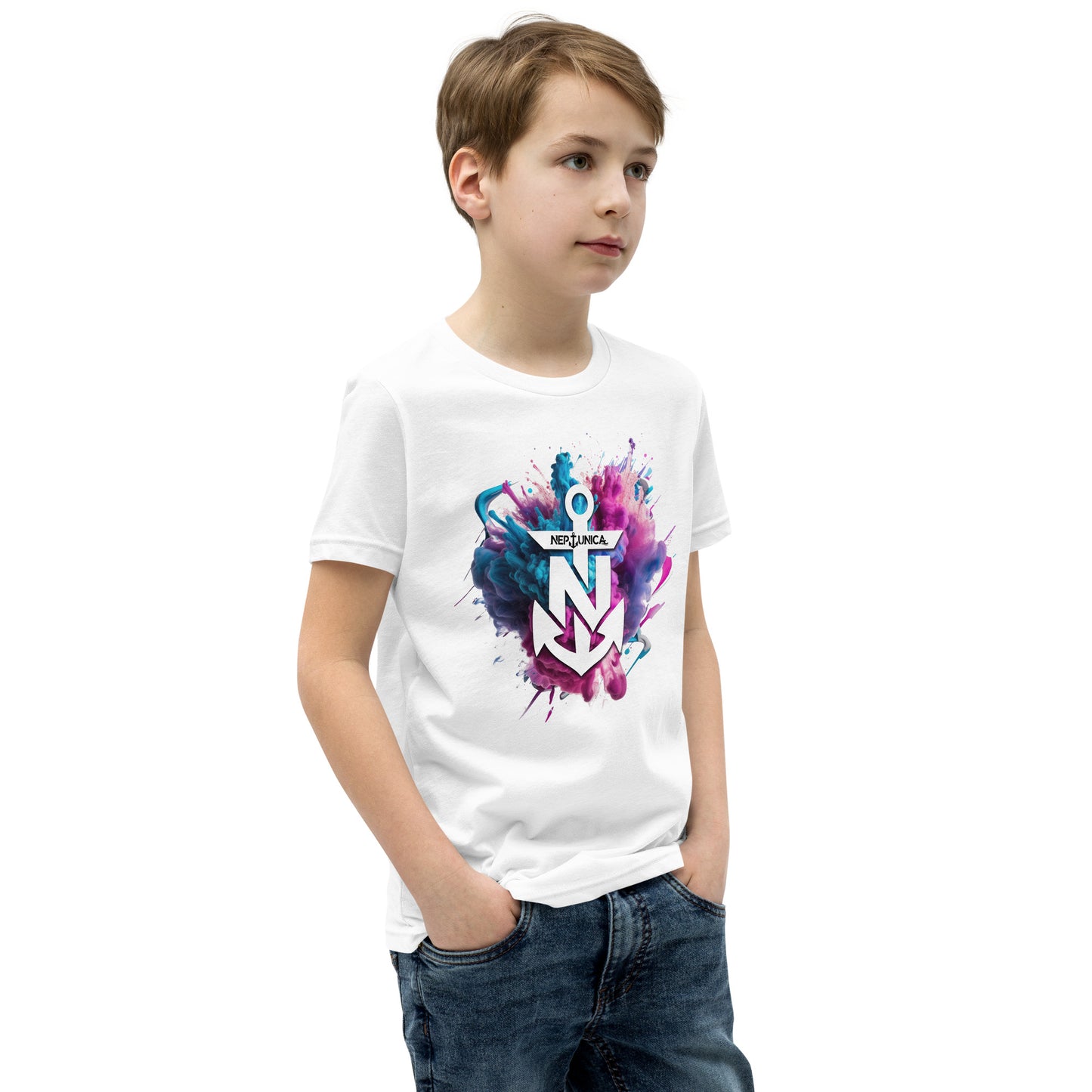 Neptunica Youth Short Sleeve T-Shirt | Colorsplash Edition