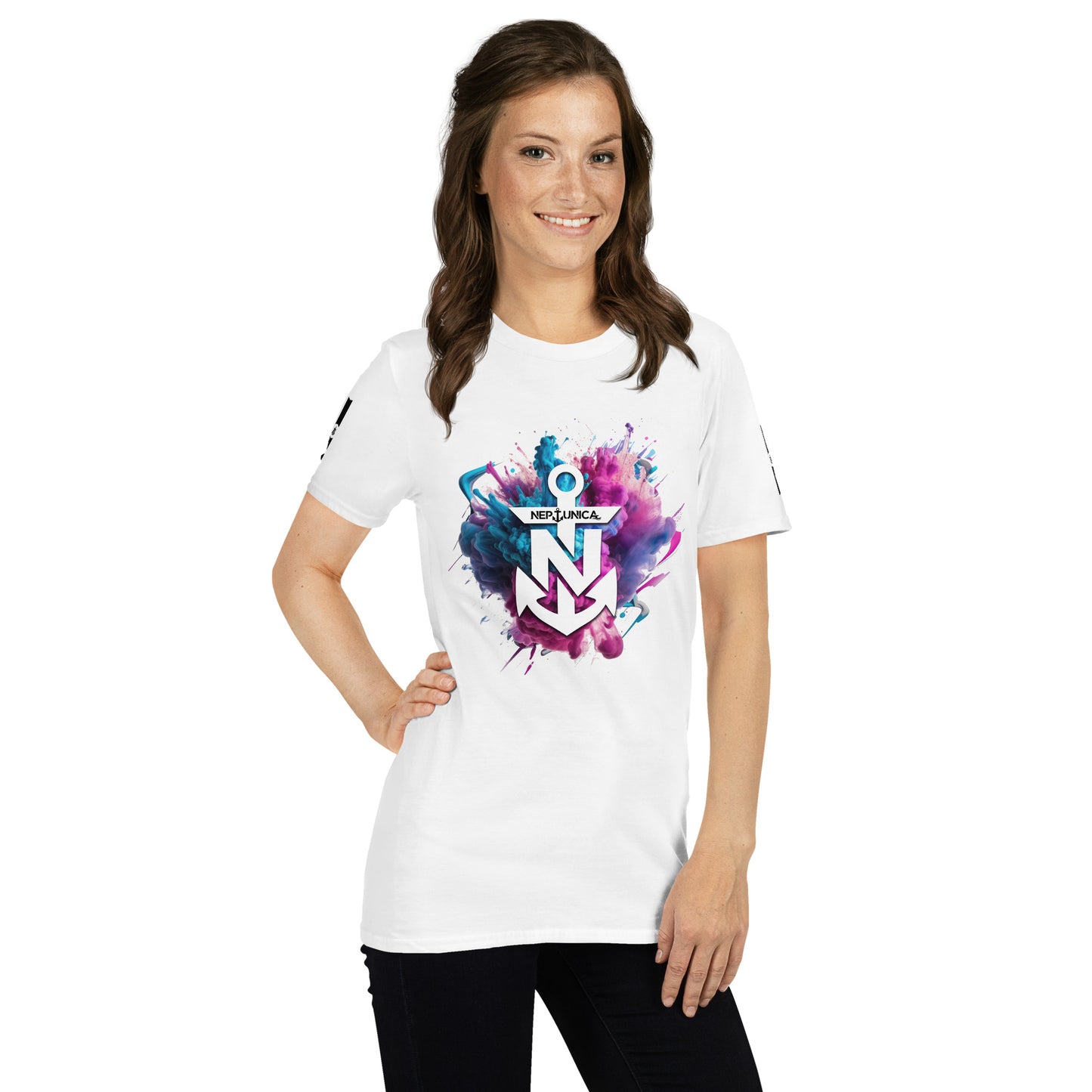 Short-Sleeve Unisex T-Shirt | White Colorsplash Edition
